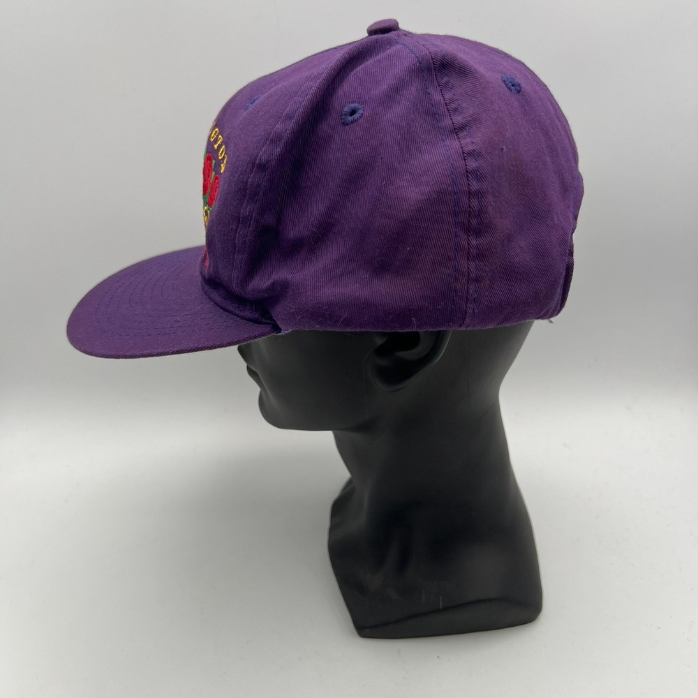 Vintage Washington Huskies Rose Bowl 92 Snapback Hat Marquee Purple Mens Cap - Picture 3 of 7